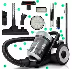 Пилосос MALTEC TURBO CYCLONE PRO-4000W 12в1 (109957) Пилосос MALTEC TURBO CYCLONE PRO-4000W 12в1 (109957)