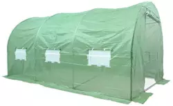 Теплиця садова, парник Польща 3х4,5х2 2-х дверна зелена 13.5м2 Теплиця садова, парник Польща 3х4,5х2 2-х дверна зелена 13.5м2