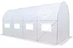 Теплиця садова, парник Польща 2,5x4x2 м 4 секції біла 10м2 Теплиця садова, парник Польща 2,5x4x2 м 4 секції біла 10м2