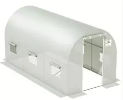 Теплиця садова, парник Польща 2x4x2 м біла 8м2 Теплиця садова, парник Польща 2x4x2 м біла 8м2