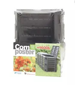 Компостер садовий PROSPERPLAST 4модуля 1600л чорний Польща Компостер садовий PROSPERPLAST 4модуля 1600л чорний Польща