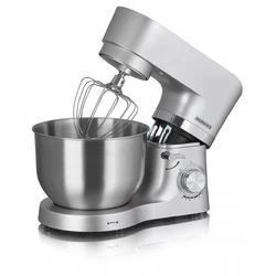 Планетарний кухонний міксер 6,5 л 1300 Вт срібло HEINRICH'S HKM 6278 SILBER Планетарний кухонний міксер 6,5 л 1300 Вт срібло HEINRICH'S HKM 6278 SILBER