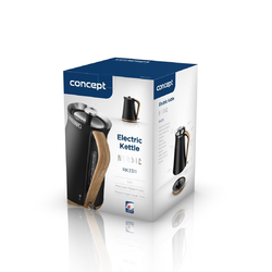 Електрочайник із нержавіючої сталі 1,7 л чорний NORDIC RK3311 Електрочайник із нержавіючої сталі 1,7 л чорний NORDIC RK3311