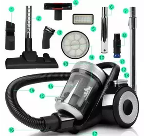 Пилосос MALTEC TURBO CYCLONE PRO-4000W 12в1 (109957) Пилосос MALTEC TURBO CYCLONE PRO-4000W 12в1 (109957)