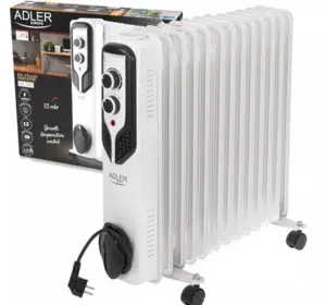 Масляний обігрівач Adler AD7818 (13ребер) AD7818 2500 Вт Масляний обігрівач Adler AD7818 (13ребер) AD7818 2500 Вт