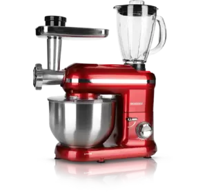 Кухонний комбайн 3 в 1, міксер та м'ясорубка HEINRICH'S HKM 5262 ROT Кухонний комбайн 3 в 1, міксер та м'ясорубка HEINRICH'S HKM 5262 ROT