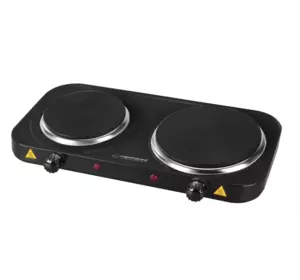 Плита електрична ESPERANZA 2,5кВт двокамфорна EKH007K чорна Плита електрична ESPERANZA 2,5кВт двокамфорна EKH007K чорна