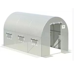 Теплиця садова, парник Польща 2х3,5х2 м біла 7м2 Теплиця садова, парник Польща 2х3,5х2 м біла 7м2